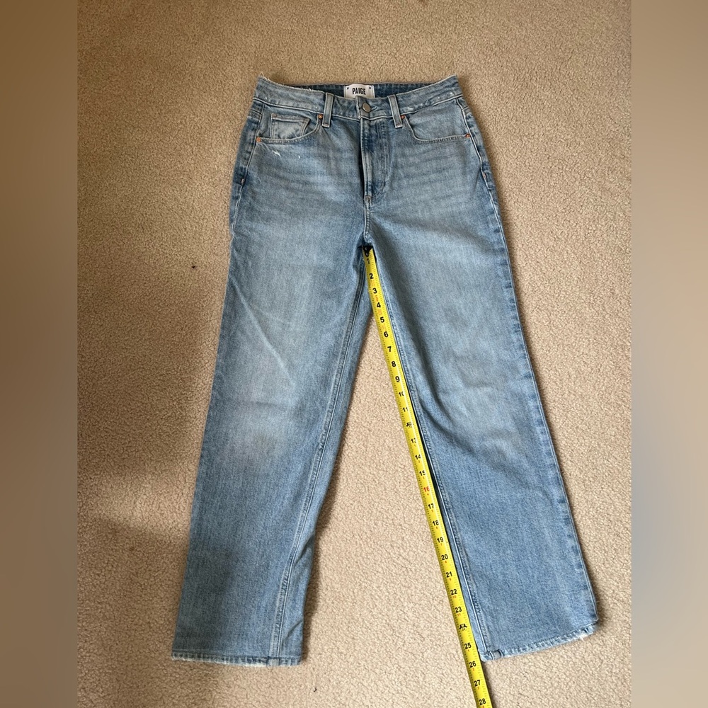 Paige denim Sarah Straight Ankle in San Sebastián Stressed wash size 28